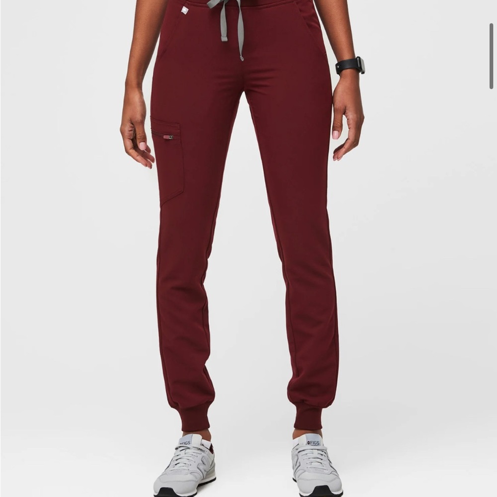 Women's Burgundy Jogger Pants